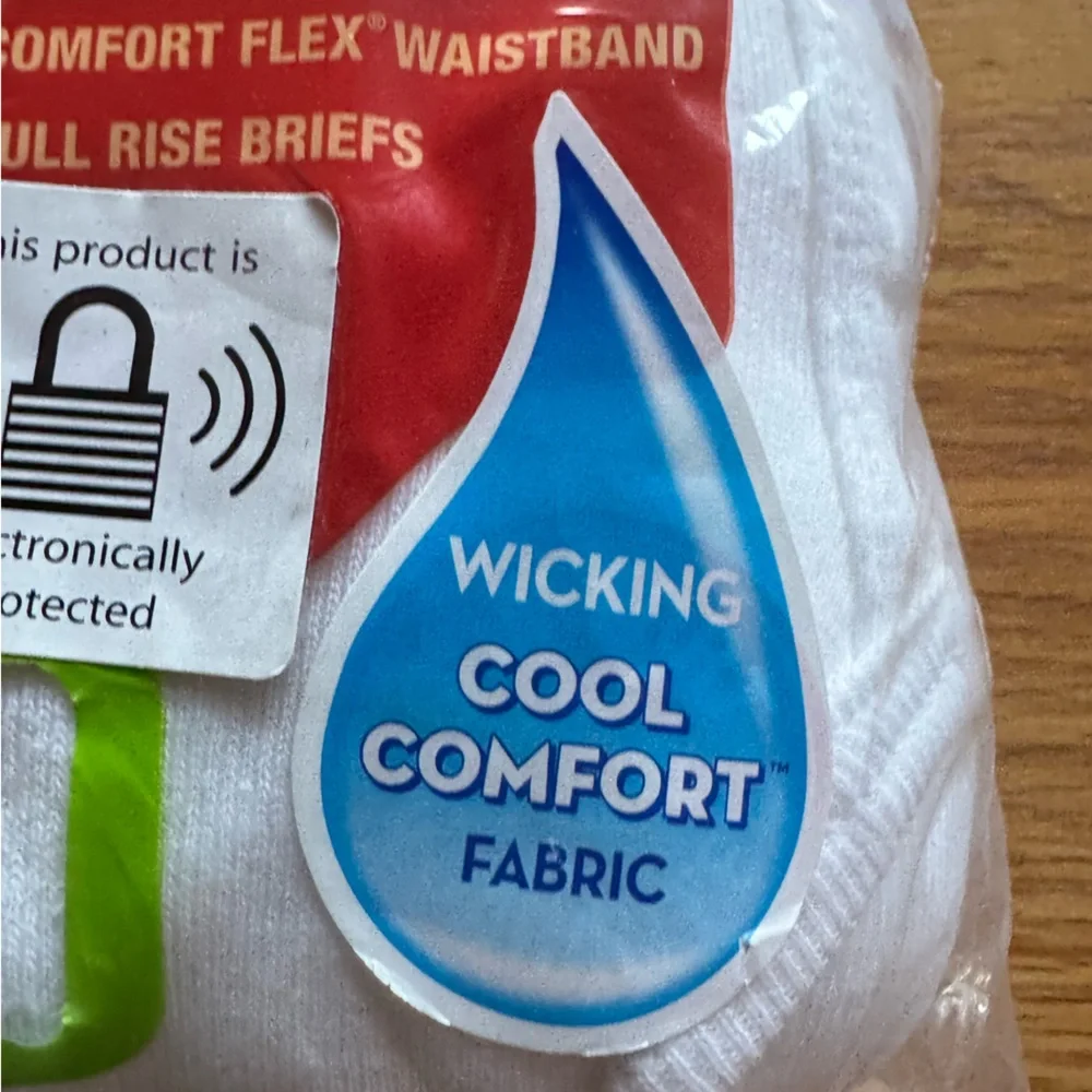 New 5 Pack of Hanes Mens Tagless Briefs Cool Comfort Underwear Size XL XG 40-42
